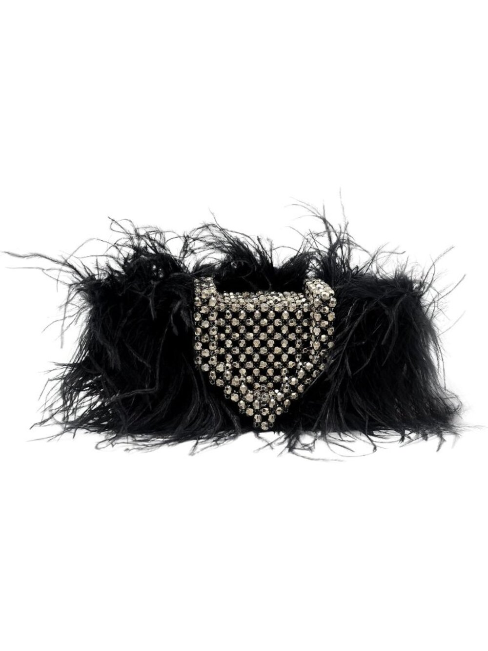 Handmade Feather Clutch Purse | Real Natural Ostrich Bag for Women, Chic